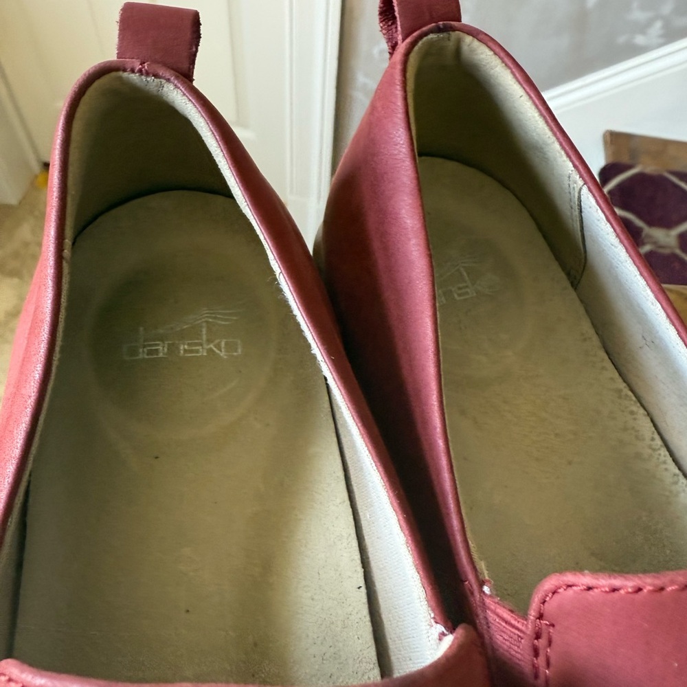 DANSKO ladies LINLEY leather burgundy walking shoe excellent condition 9.5/10 - Picture 9 of 10